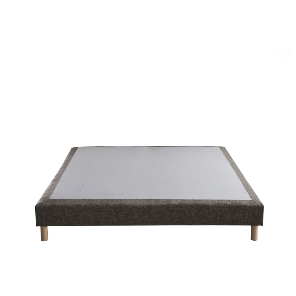 Nuit Céleste Sommier tapissier symbiose camel 140x190 Marron Certifié Oeko-Tex Tissu