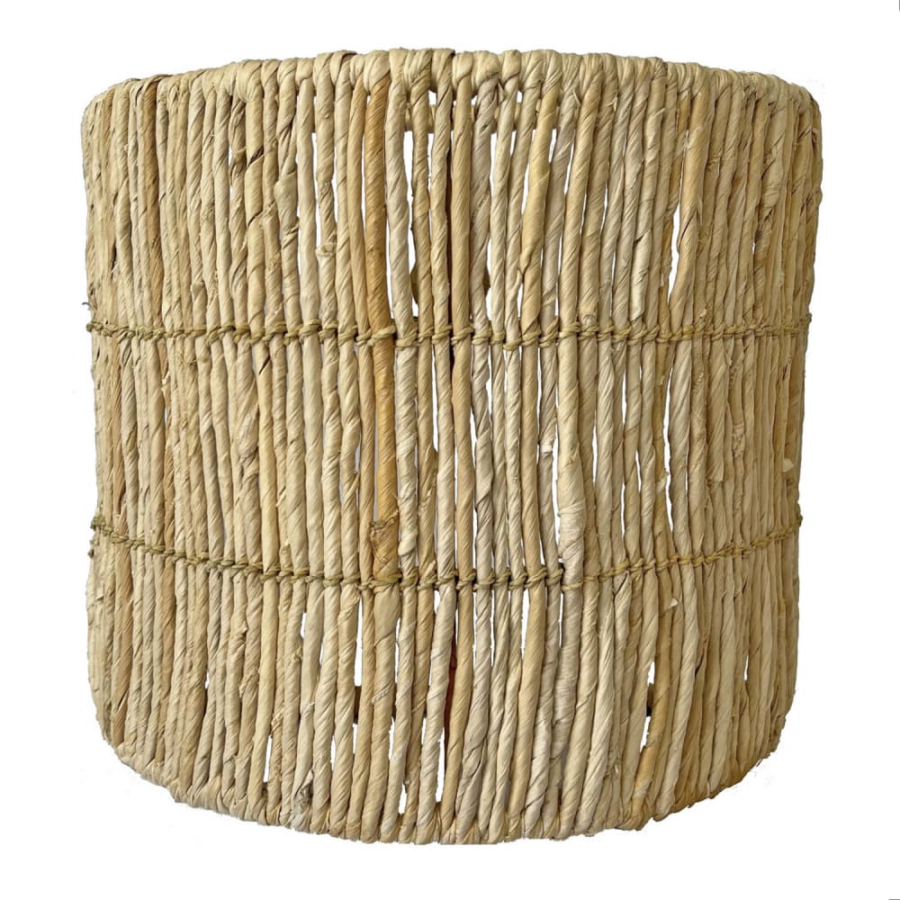 Aplique lámpara de pared de fibras naturales 26x22cm