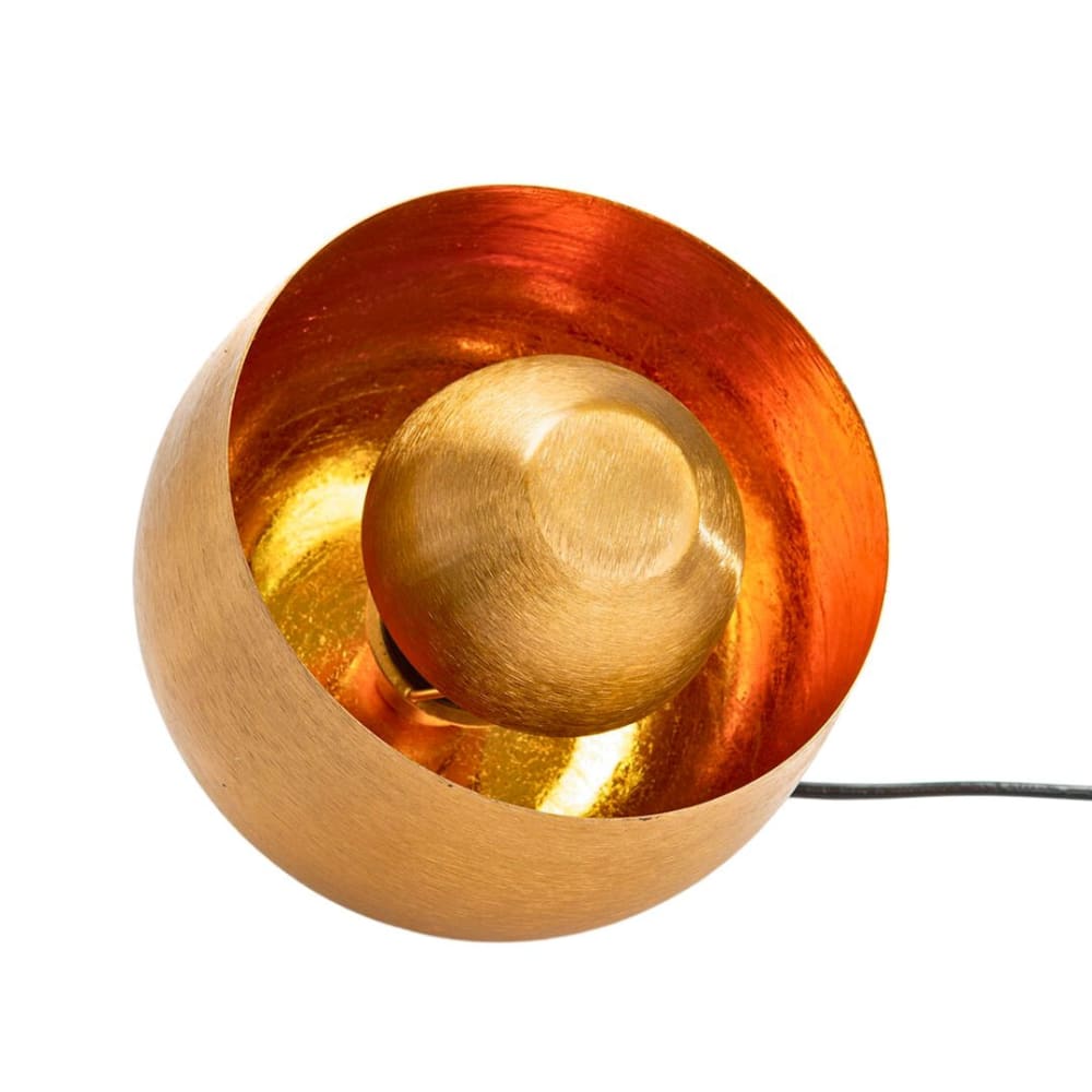 Lampe à poser en métal dorée style industriel — vue 3
