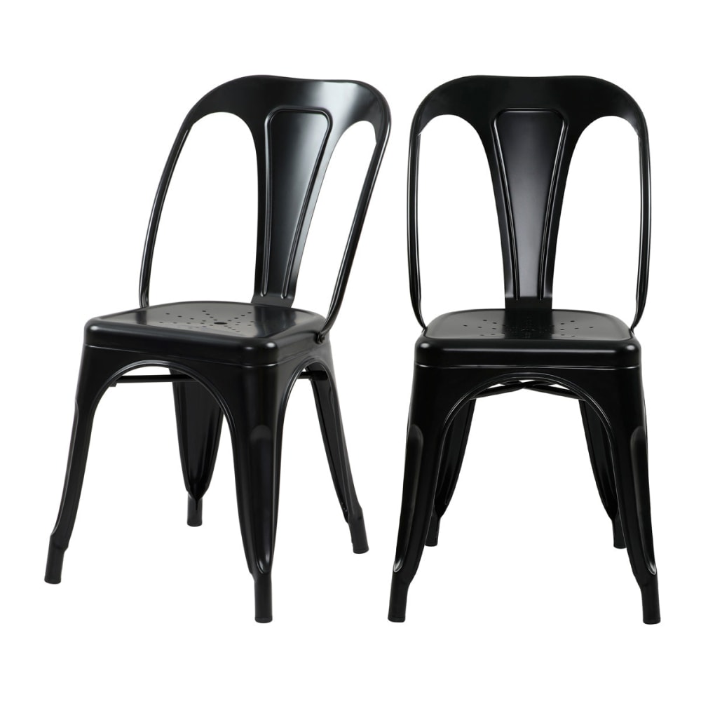 Lot de 2 chaises en métal
