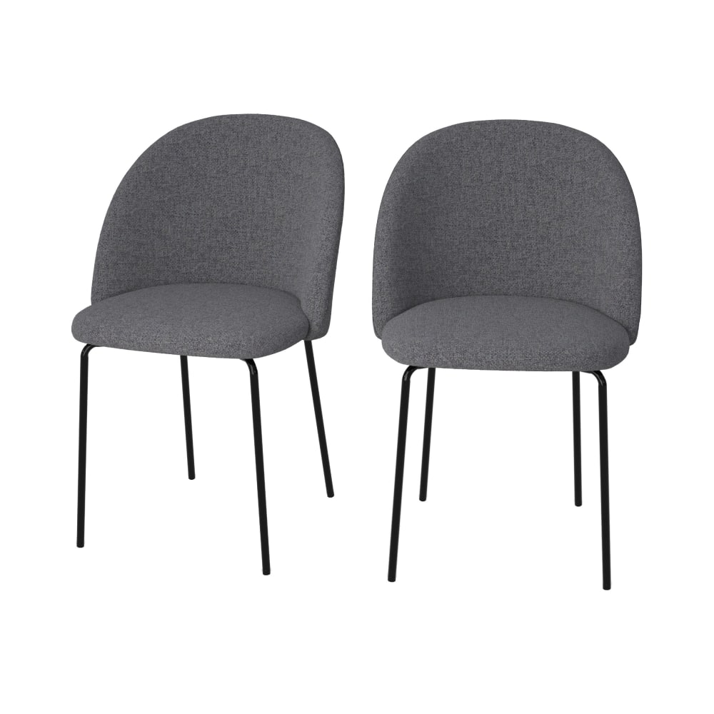 Lot de 2 chaises en tissu
