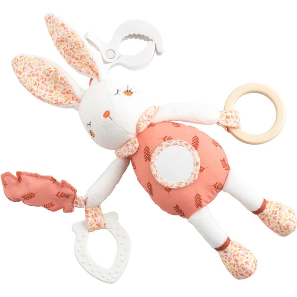 Sauthon Jouet d'activités lapin Esmée style classique chic Rose Velours - 0x0x0cm
