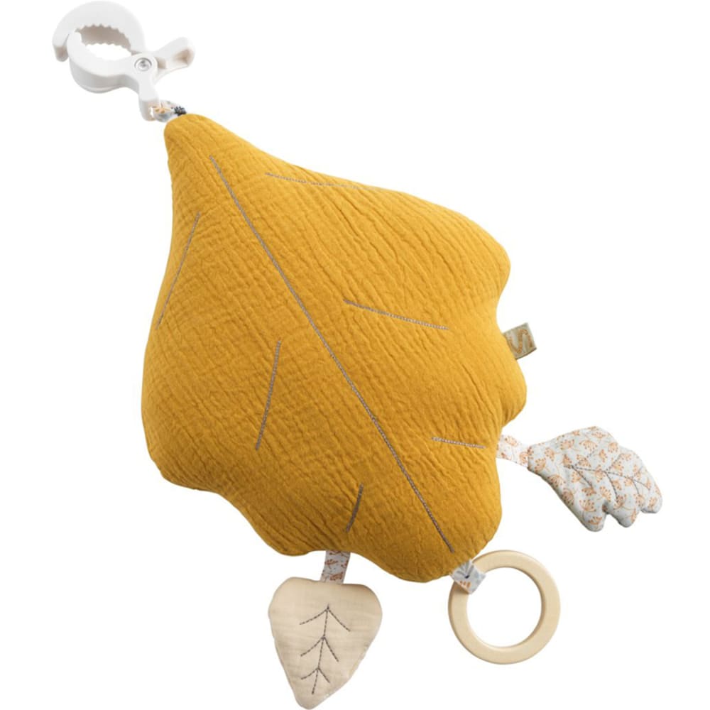 Sauthon Jouet d'activités feuille de tilleul Promenons-nous style classique chic Jaune Coton - 0x0x0cm