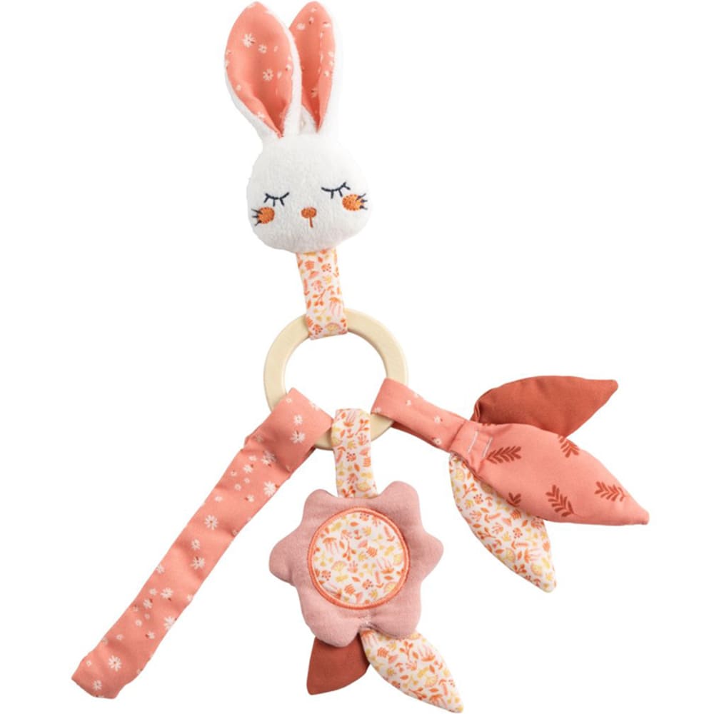 Sauthon Hochet lapin ESMEE style classique chic Rose Velours - 0x0x0cm