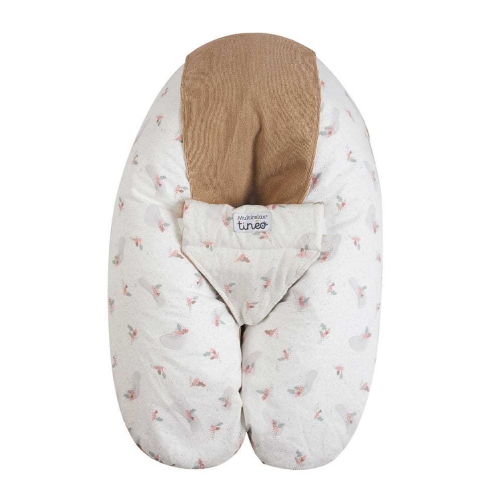 Tinéo - Coussin d'allaitement et de grossesse 3en1 Multirelax éponge Noisette