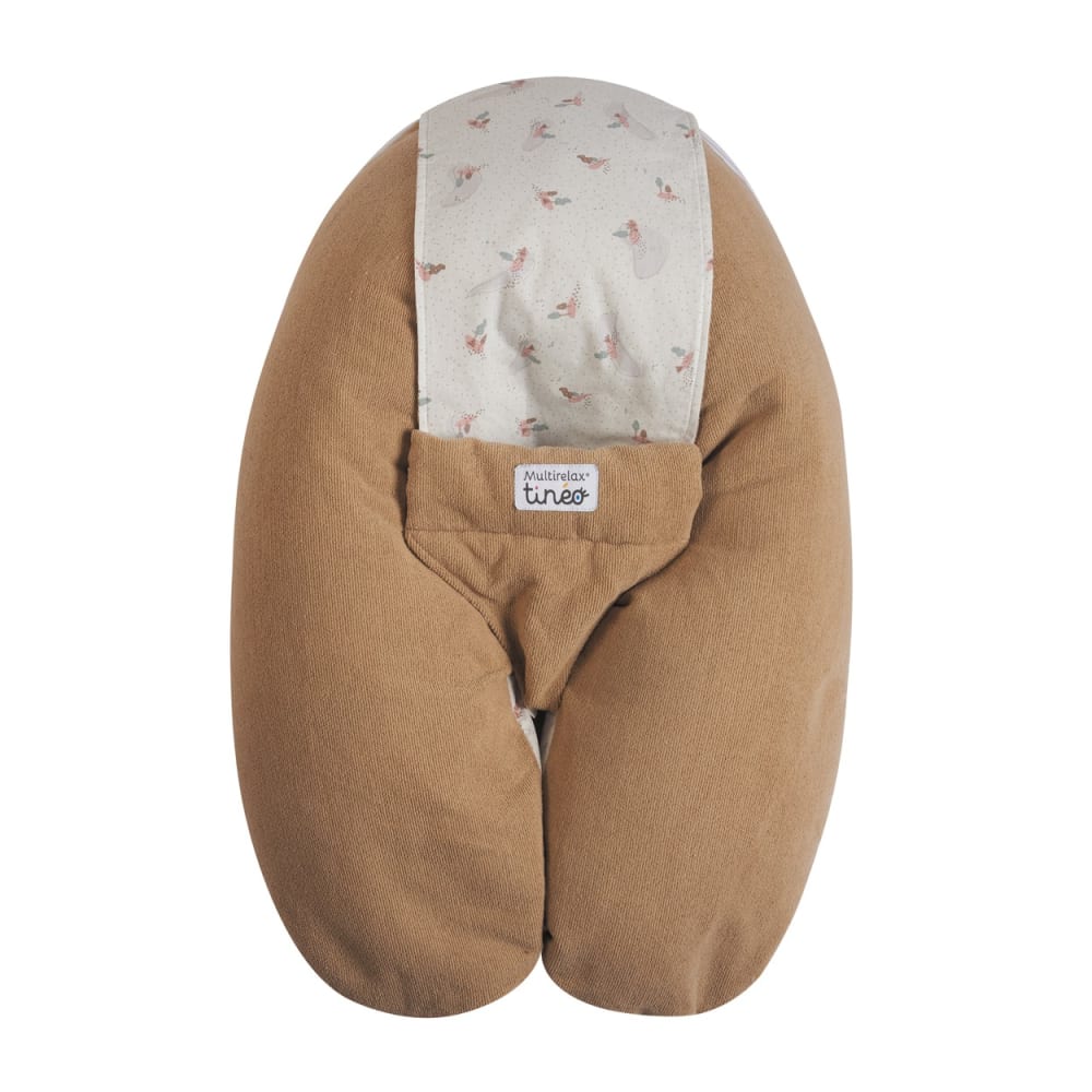 Coussin d'allaitement et de grossesse 3en1 Multirelax éponge Noisette (Tinéo) - Image 1