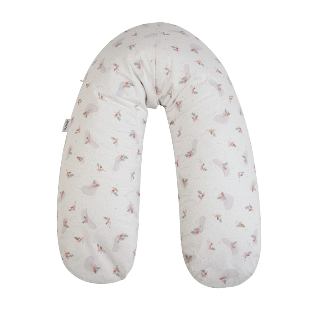 Coussin d'allaitement et de grossesse éponge rose (Tinéo) - Couverture