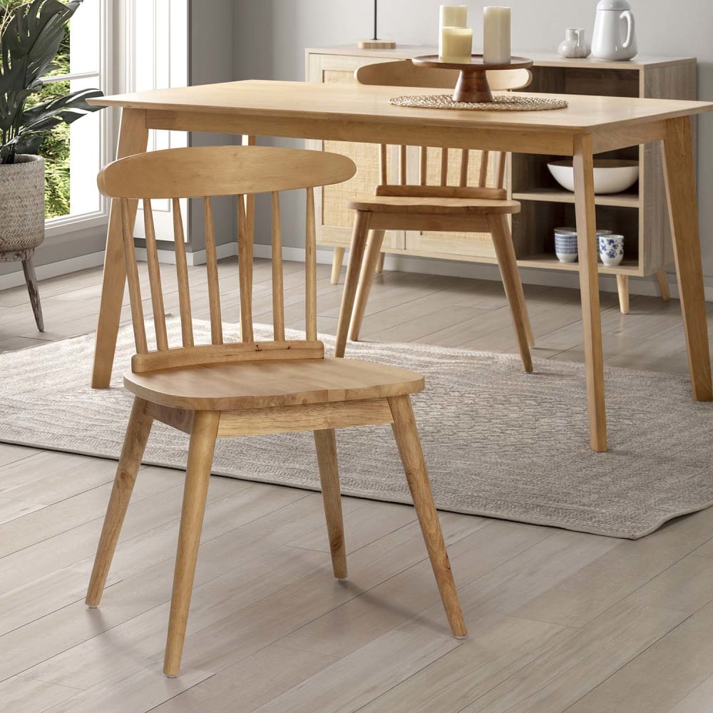 Pack 2 sillas de madera color roble - Maisons du Monde