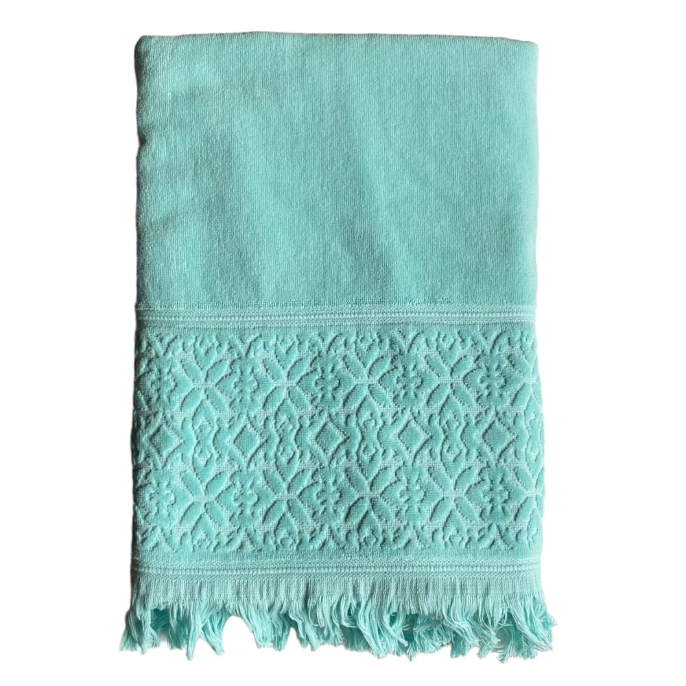 Serviette de bain  - Romance Aqua - 90x170cm - 460g/m²