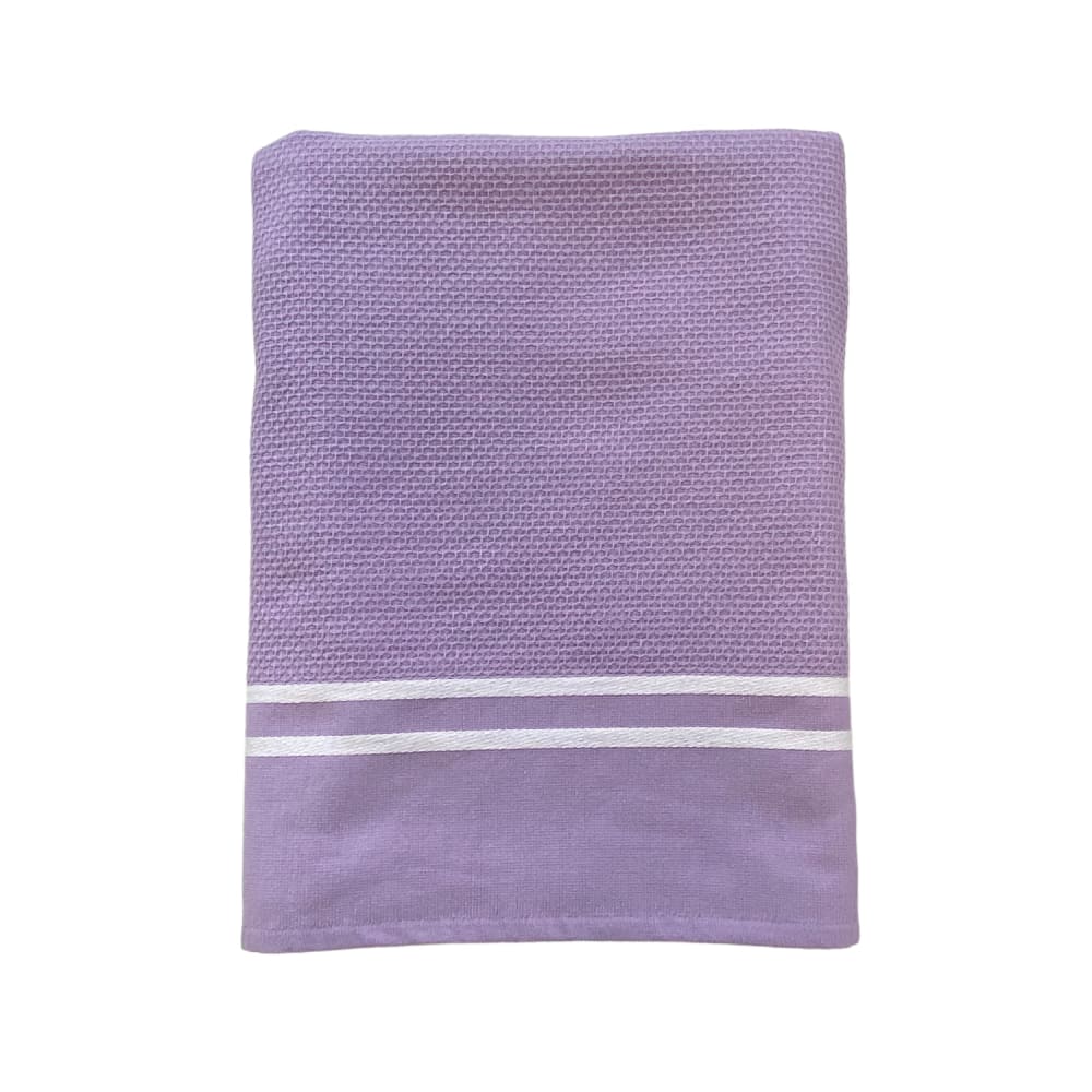Fouta doublée éponge - Waffle Orchid - 90x170cm - 355g/m²