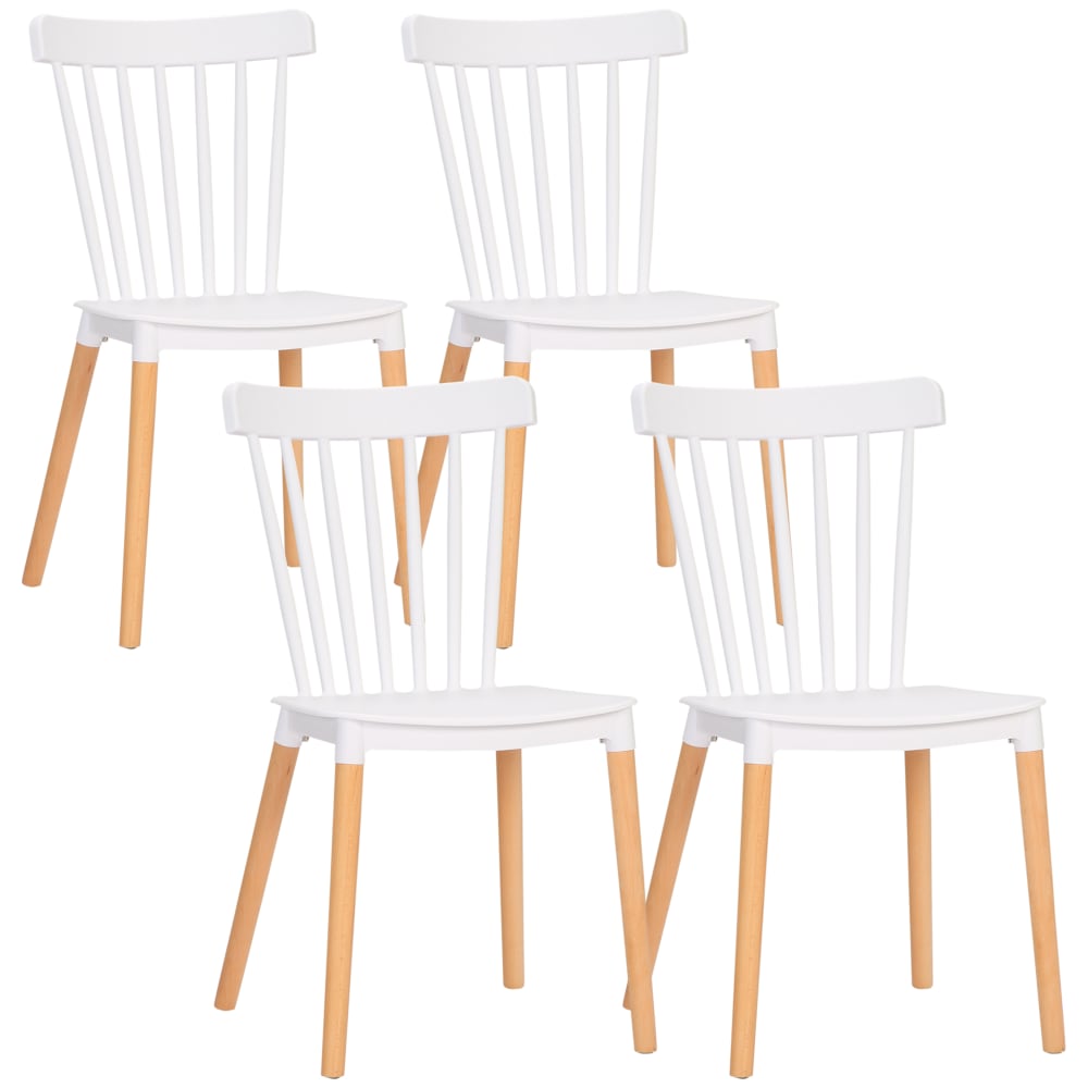 Sillas de comedor 43x52.5x83 cm blanco