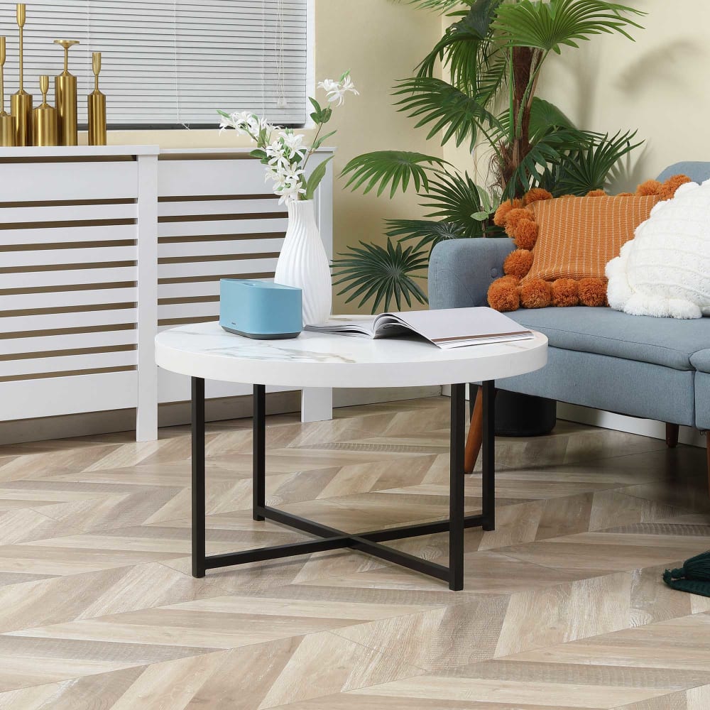 Mesa de centro 80x80x45 cm blanco - Maisons du Monde