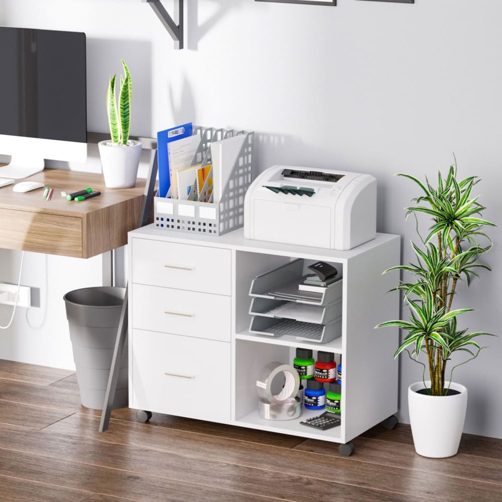 Soporte para impresora 80x40x65 cm blanco - Maisons du Monde