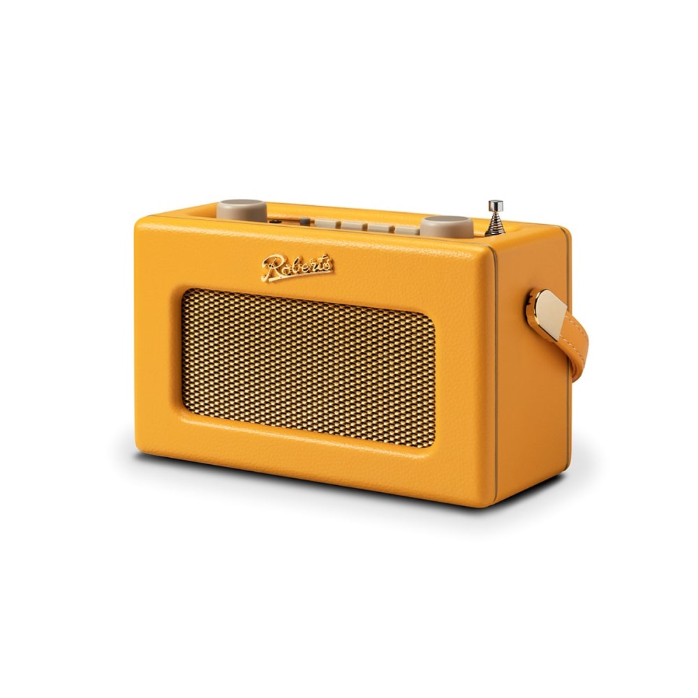 Radio DAB-FM bluetooth portable rétro jaune soleil