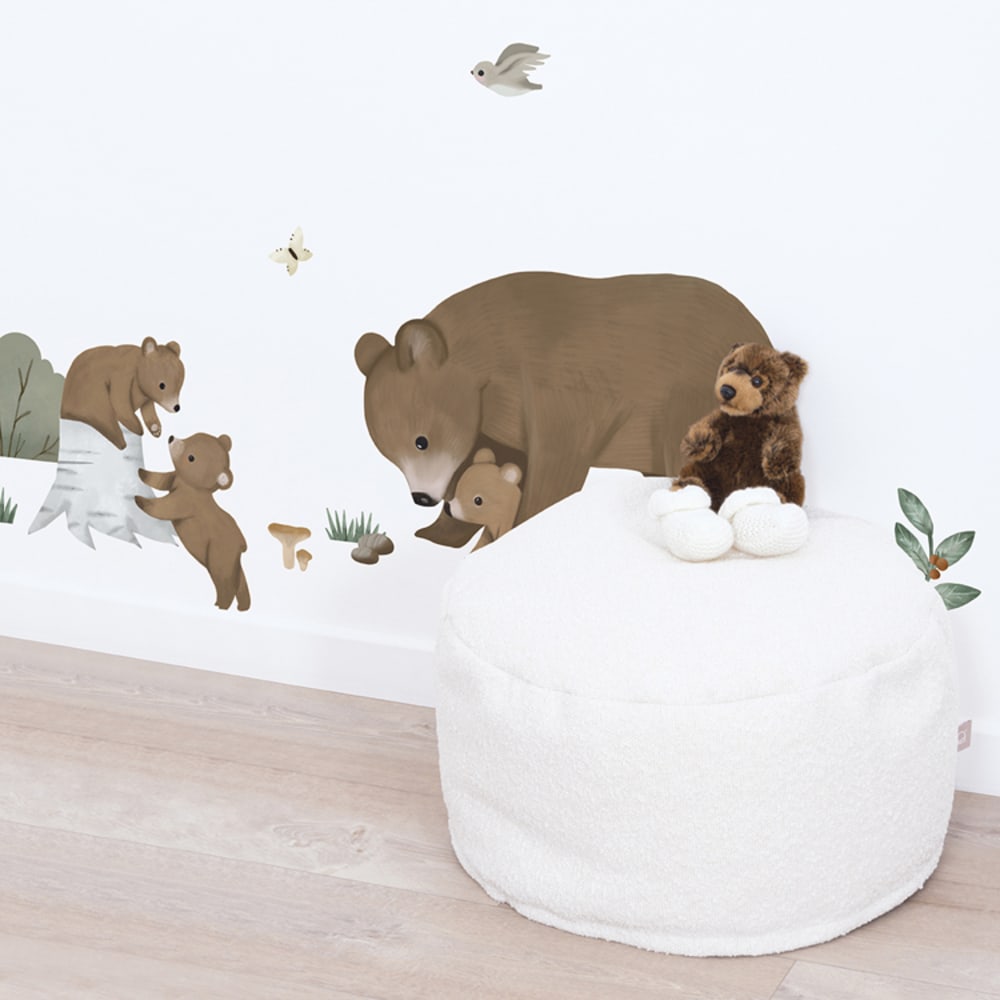 Planche de stickers L Famille Ours (64 x 90 cm) (Lilipinso) - Image 2