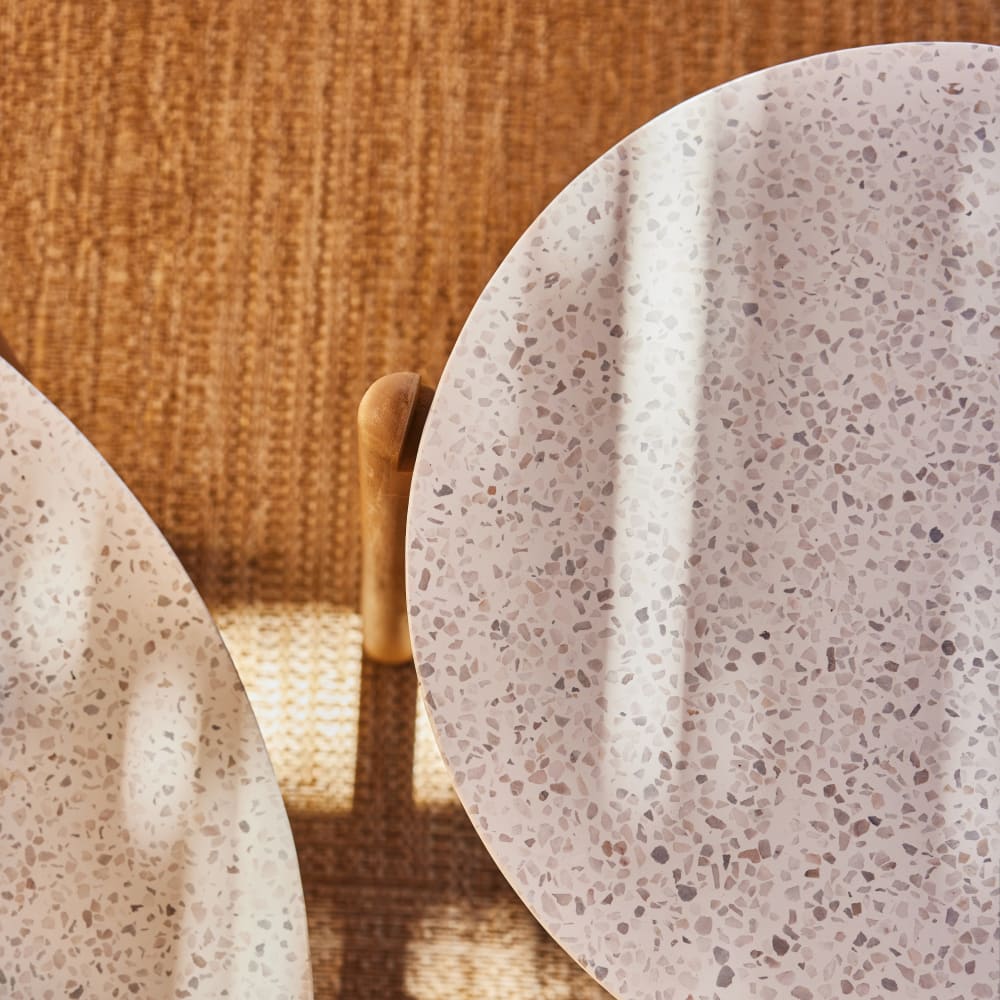 Table basse ronde bois et terrazzo D80cm - Maisons du Monde