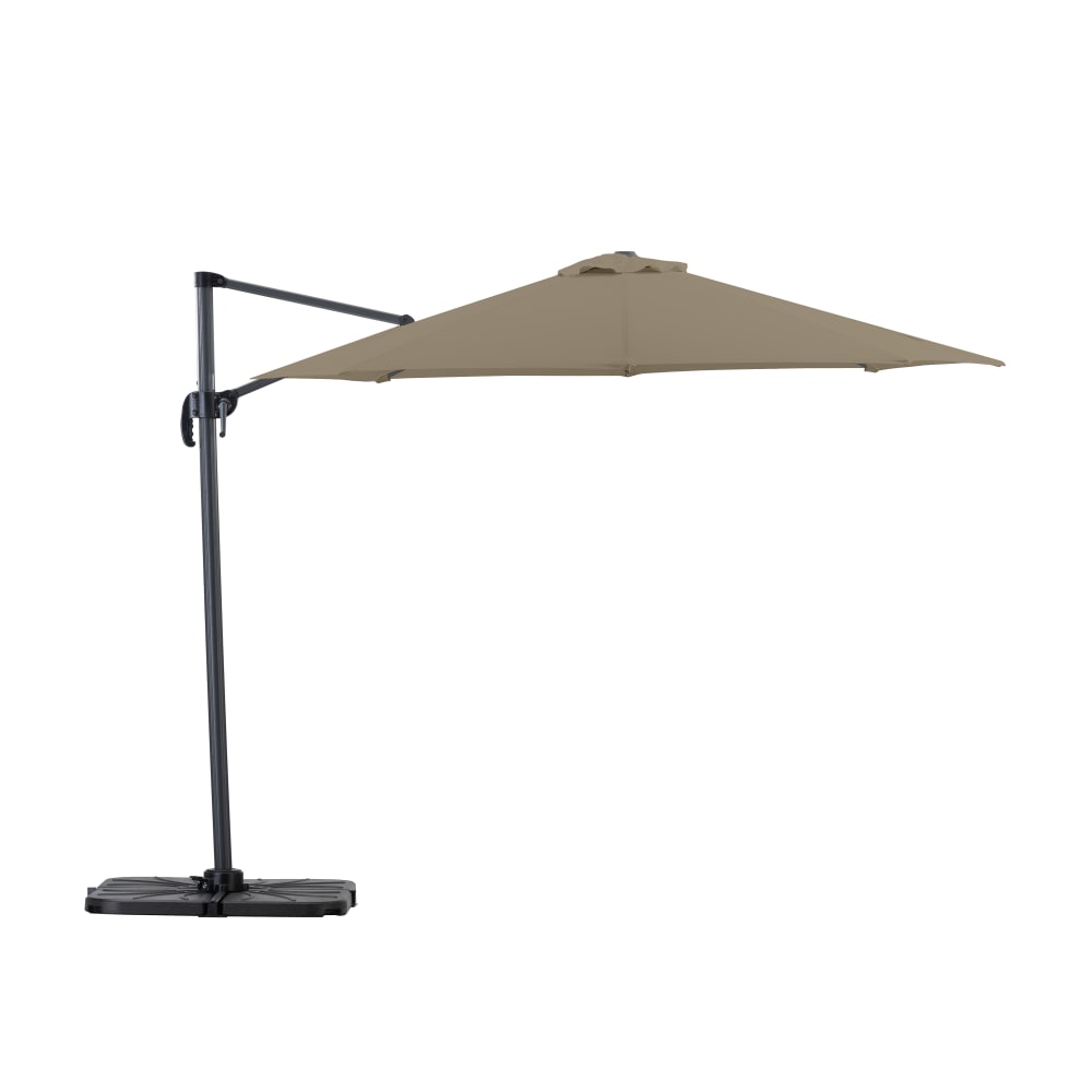 Toile de rechange pour parasol 300cm rond Taupe