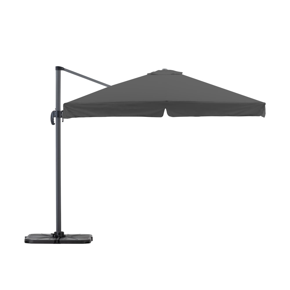 Toile de rechange pour parasol suspendu 300x300cm carré Gris