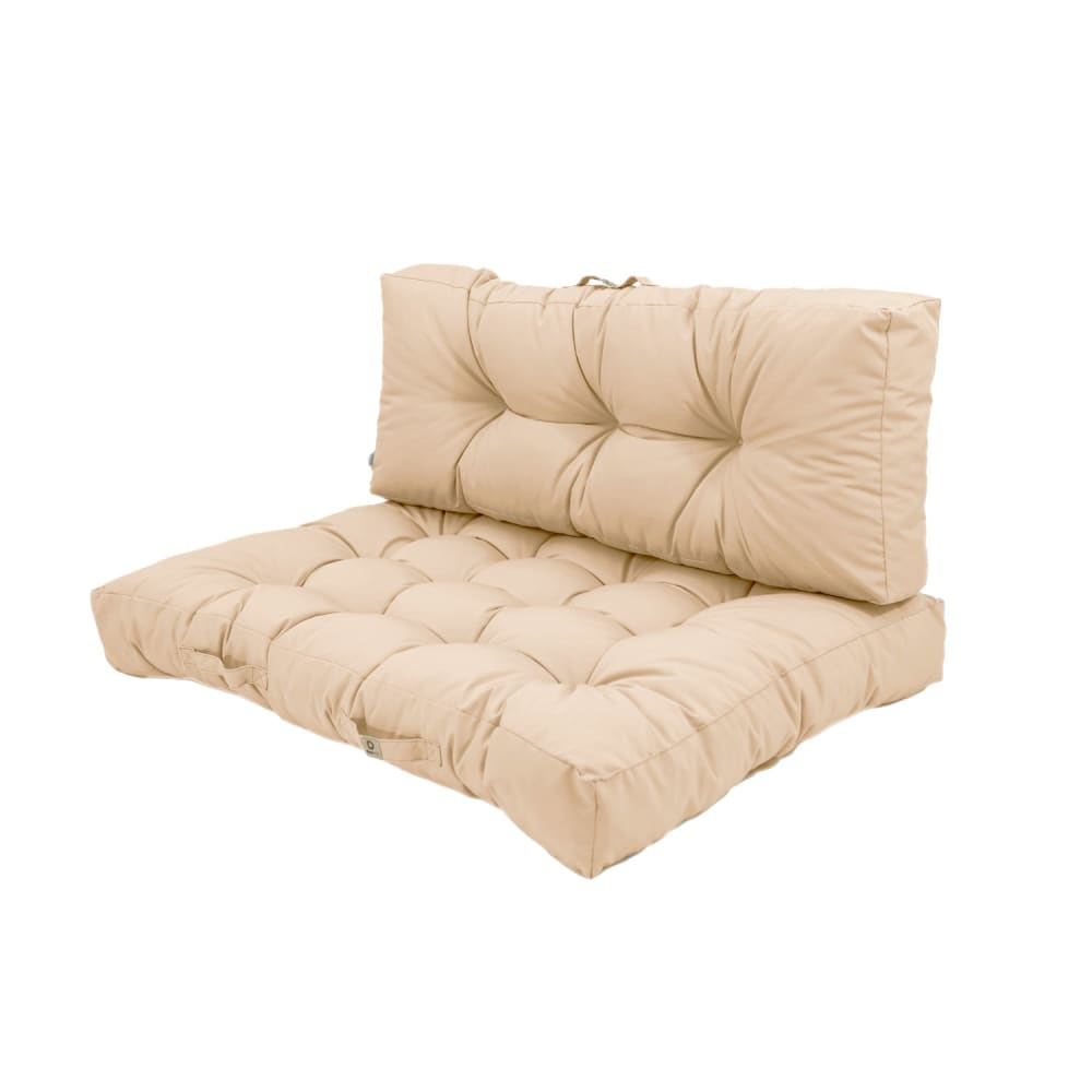Coussins matelas pour palette 120X80X20 en polyester beige