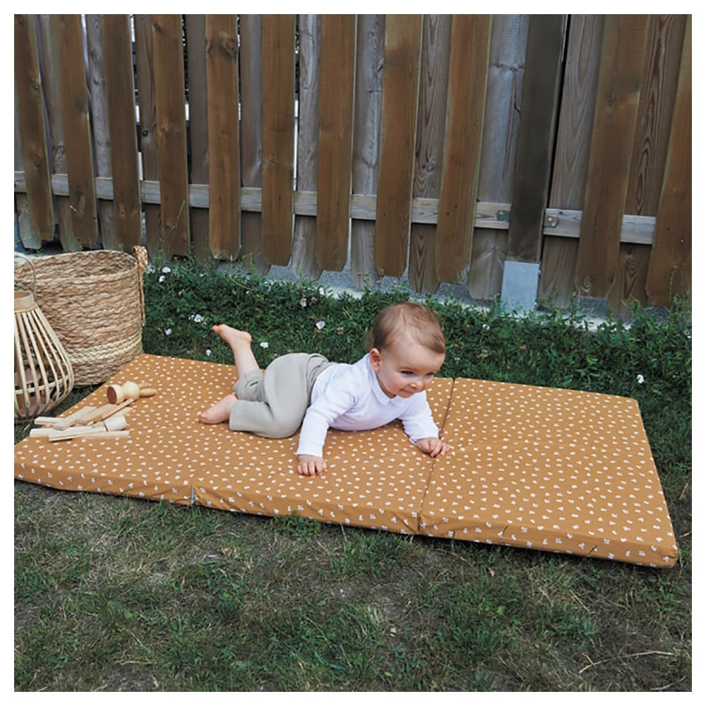 Matelas bébé pliant 3 parties - 60 cm x120 cm x 4 cm (Candide) - Image 2