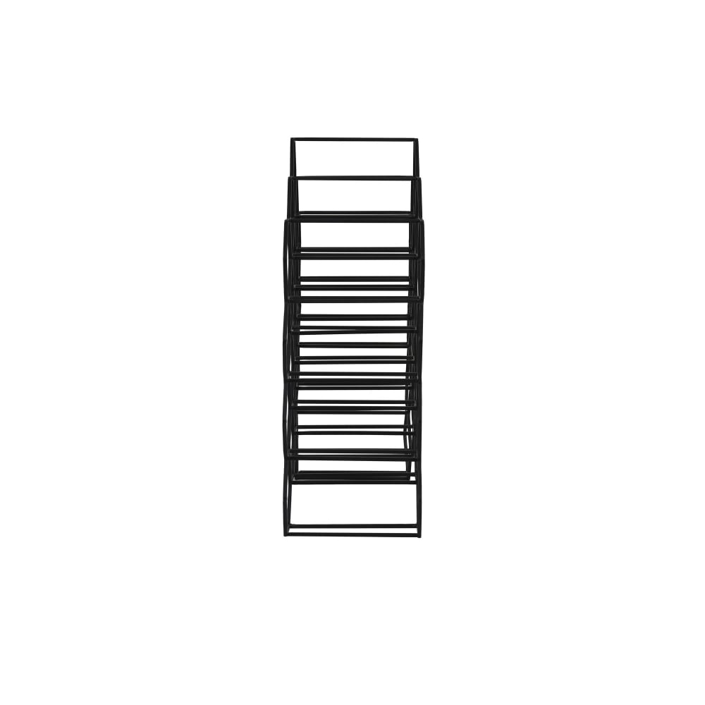 Casier à vin noir métal 48x18x52cm