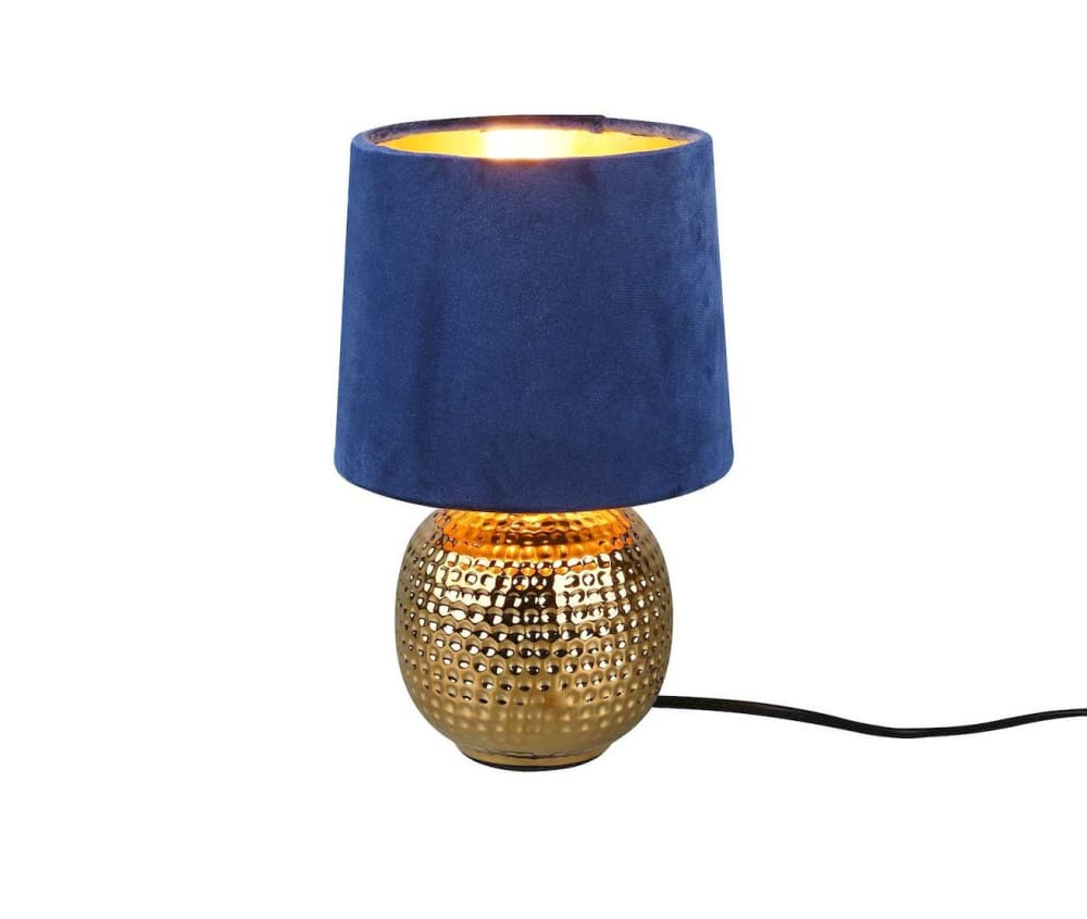 Lampe design en céramique bleu