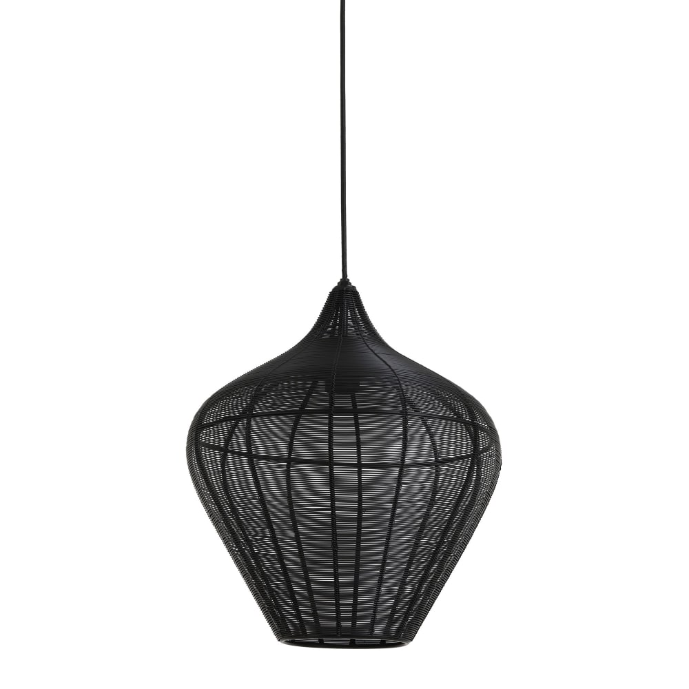Light & Living Hängeleuchte aus Metall, schwarz, ø36cm style modern - Metall