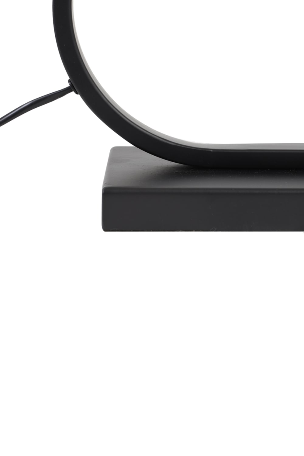 Pied de lampe noir métal 37x13x29cm — vue 4