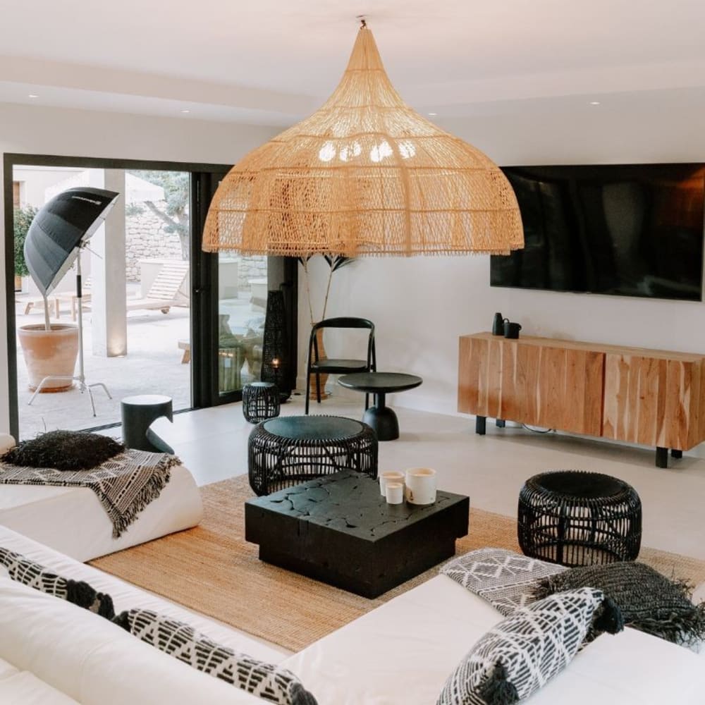 Suspension en rotin XXL 100x150 — vue 4