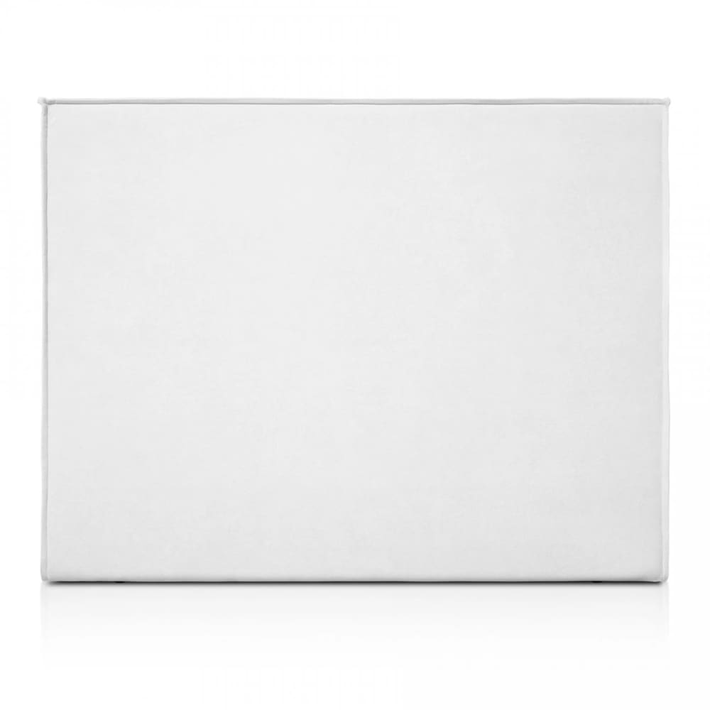 Tête de lit bois rembourrée blanc 115x125 – lit 105