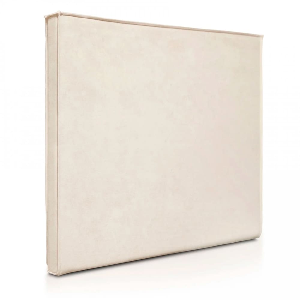 Tête de lit aux lignes droites beige, lit 150 cm, 160x120 cm