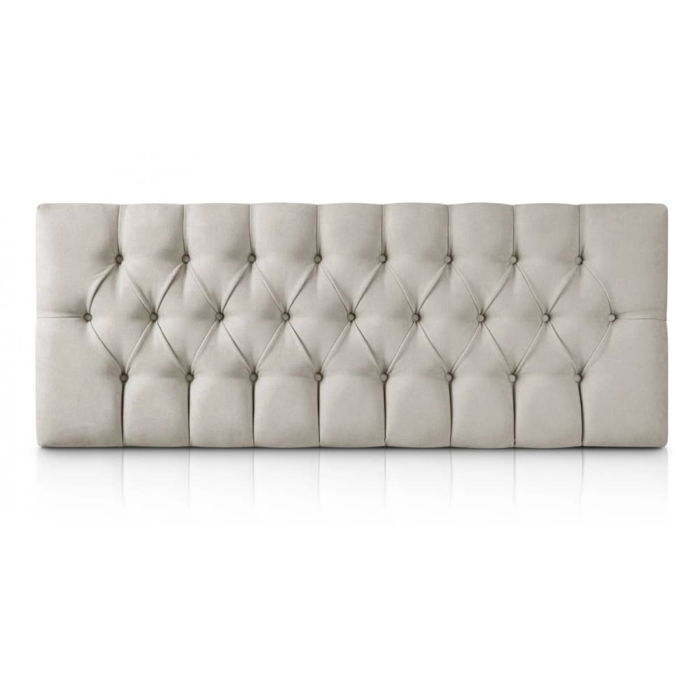 Tête de lit bois rembourrée gris 100x60 – lit 90