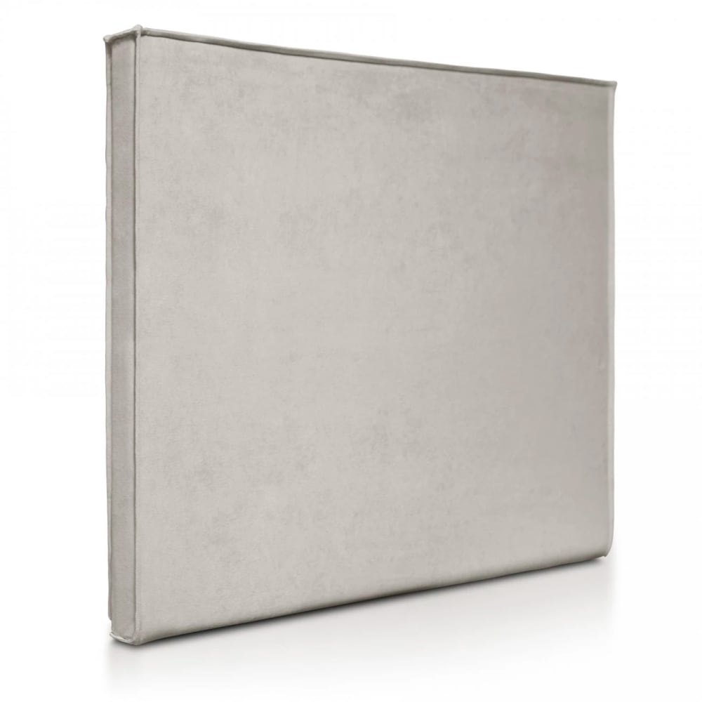 Tête de lit aux lignes droites grise, lit 135 cm, 145x120 cm
