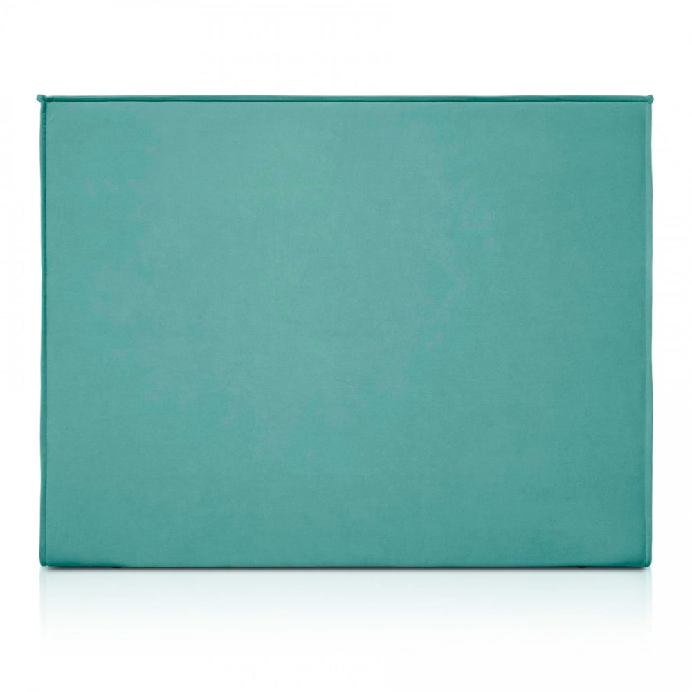 Tête de lit bois rembourrée turquoise 150x125 – lit 140