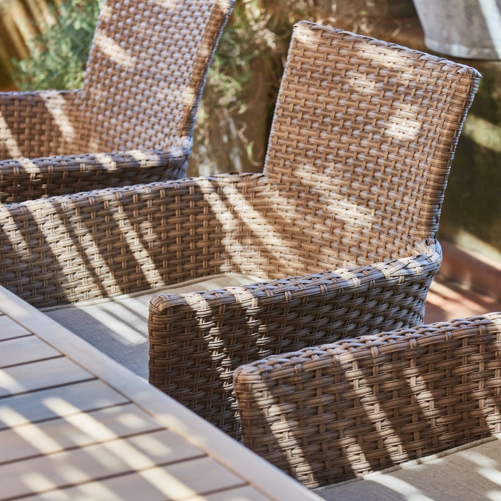 Pack 4 chaises empilables avec coussins — vue 4