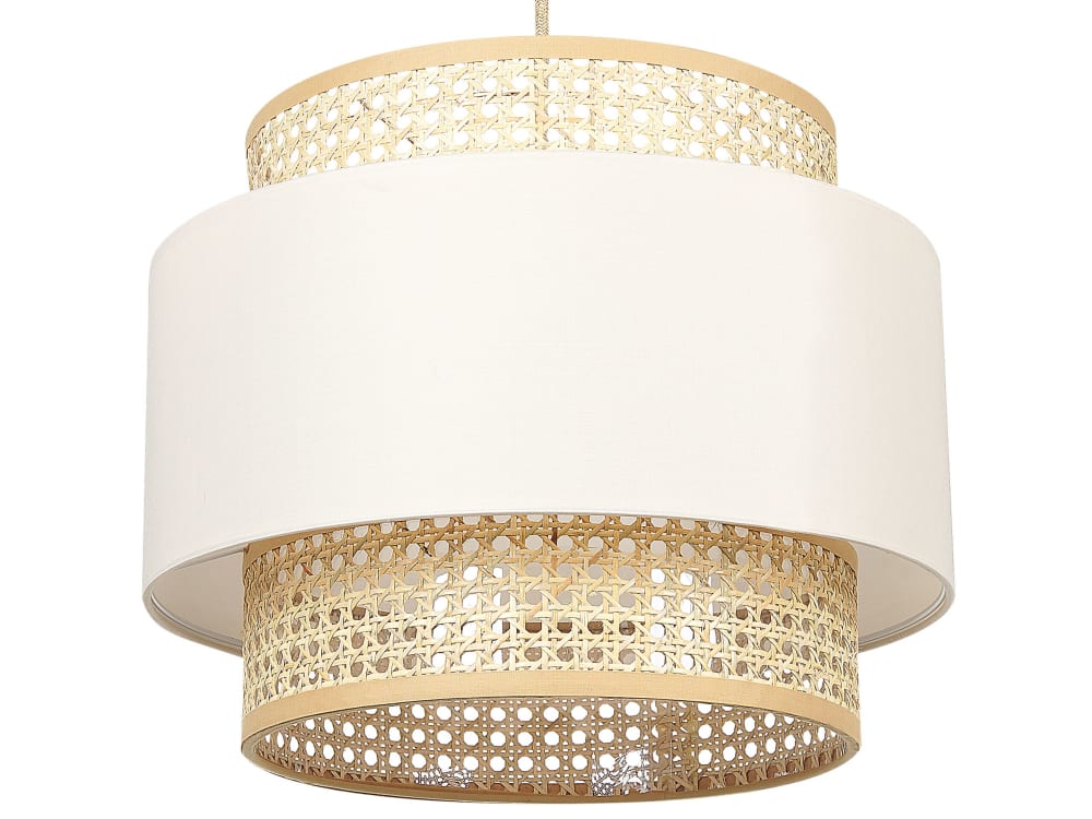 Suspension d’intérieur rotin beige clair