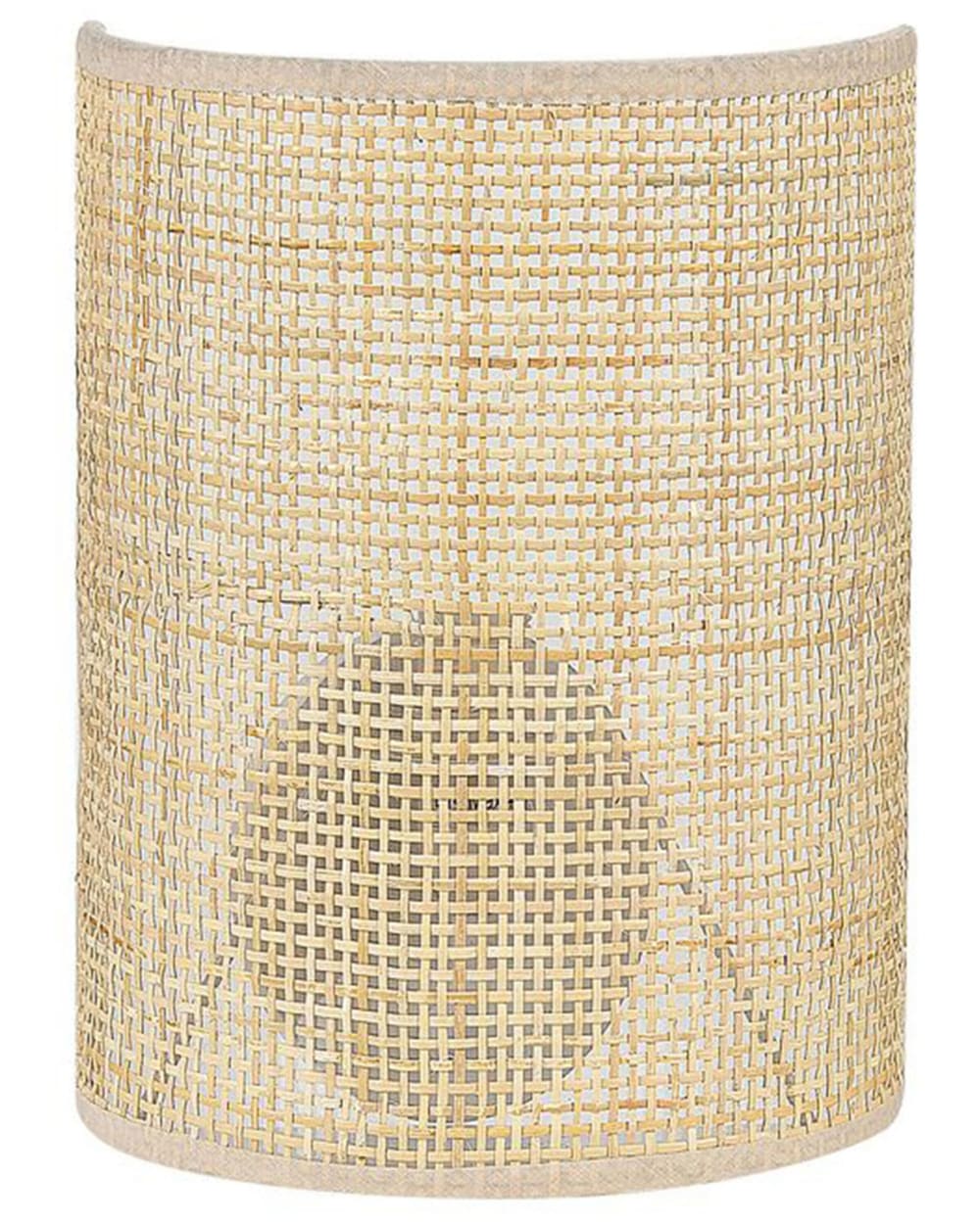 Wandleuchten Aus Rattan 25Cm, Naturfarben