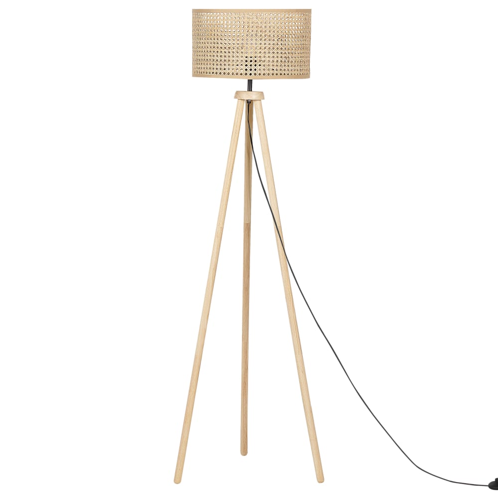 Lampadaire rotin naturel — vue 4