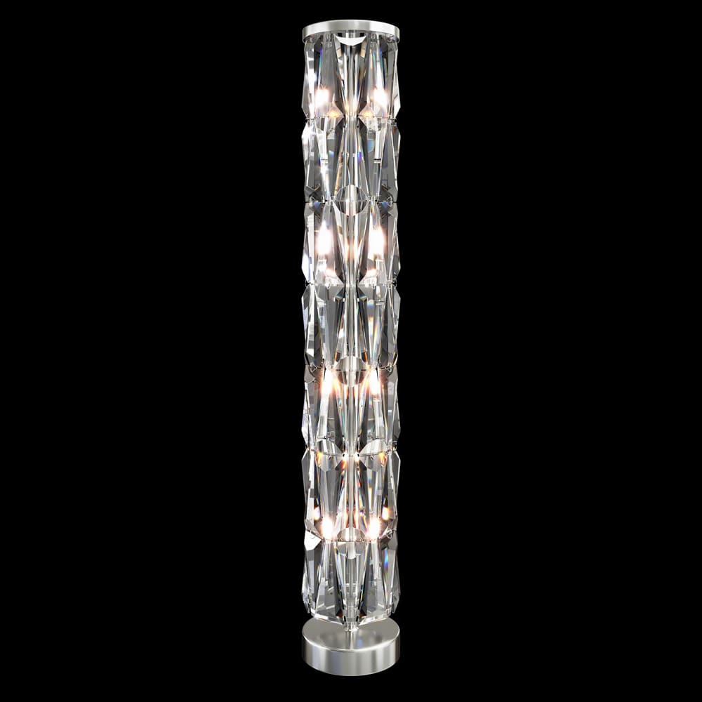 Lampadaire moderne décoratif chrome avec des détails brillants — vue 3