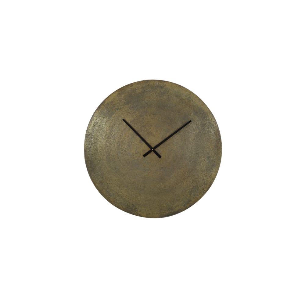 Light & Living Horloge bronze métal ø59cm style contemporain Doré