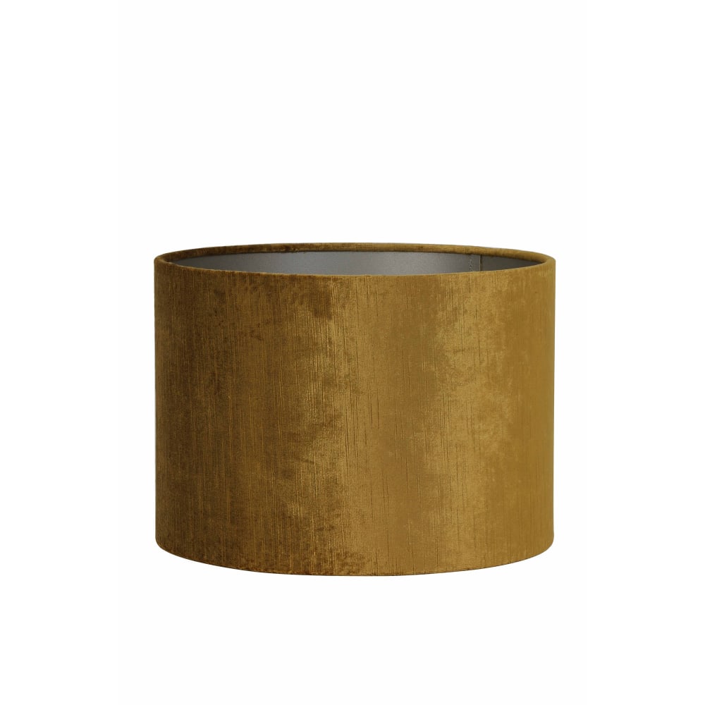 Abat-jour cylindrique couleur doré velours ø30cm
