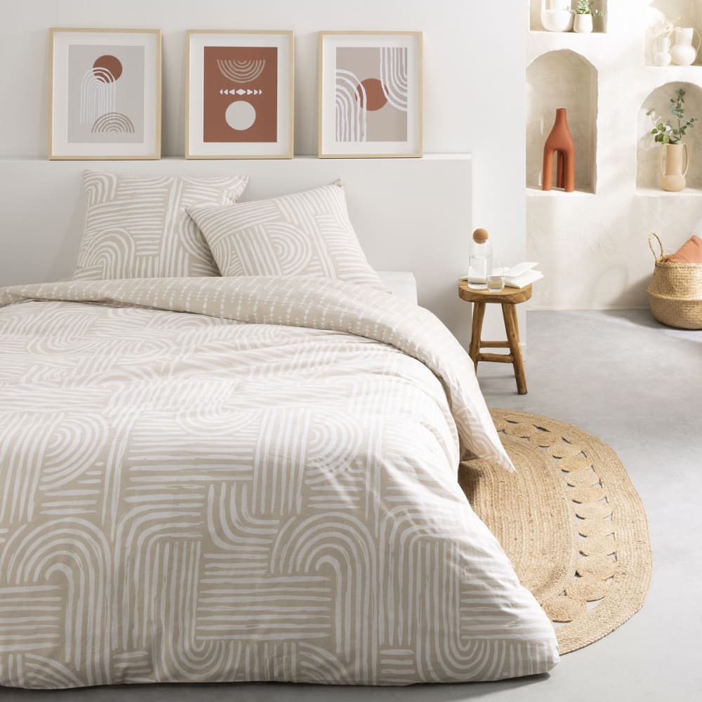 Parure de lit 2 personnes arche coton 240x220cm
