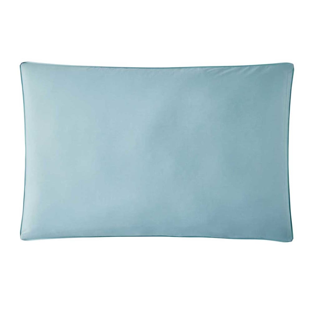 Taie d'oreiller en percale de coton bleu 50x75 — vue 4