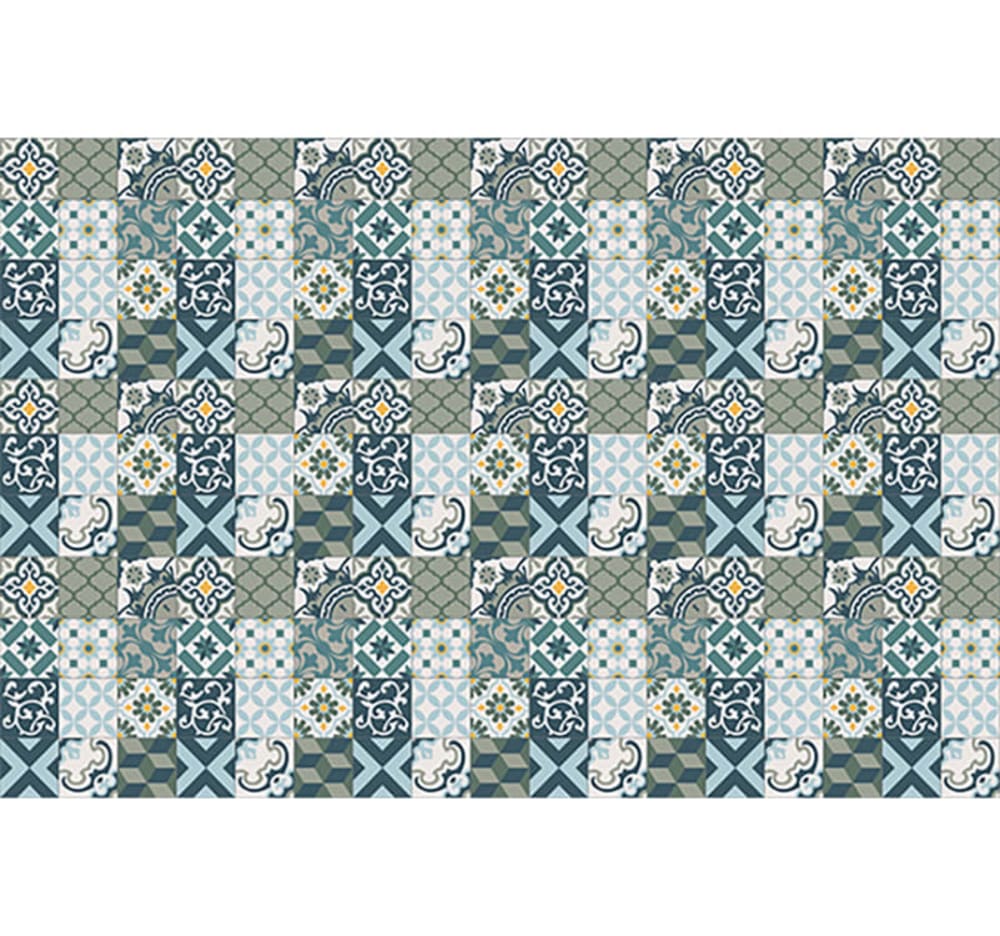 Alfombra vinílica baldosas trendy 295x195cm