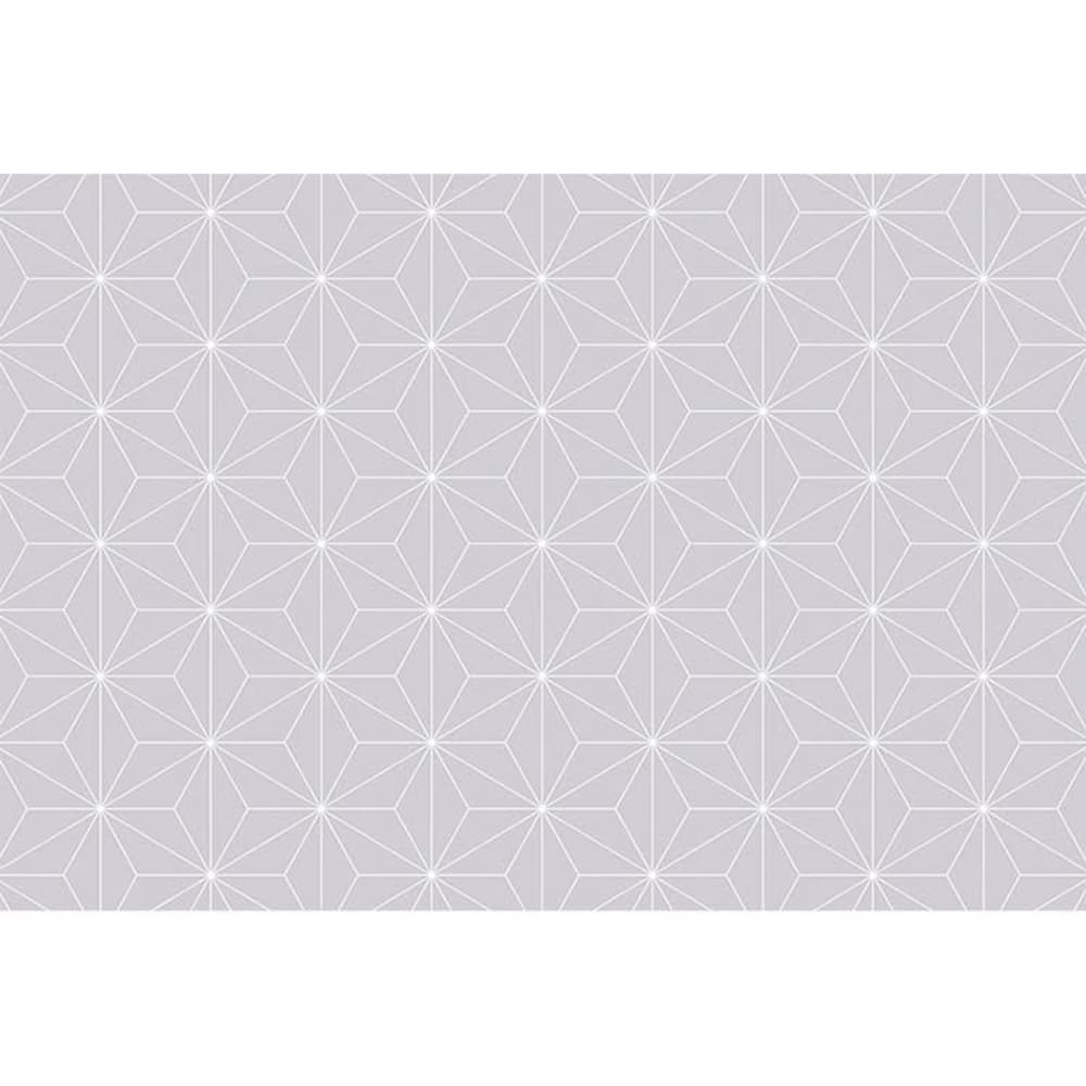 Alfombra vinílica estrellas gris 143x97cm