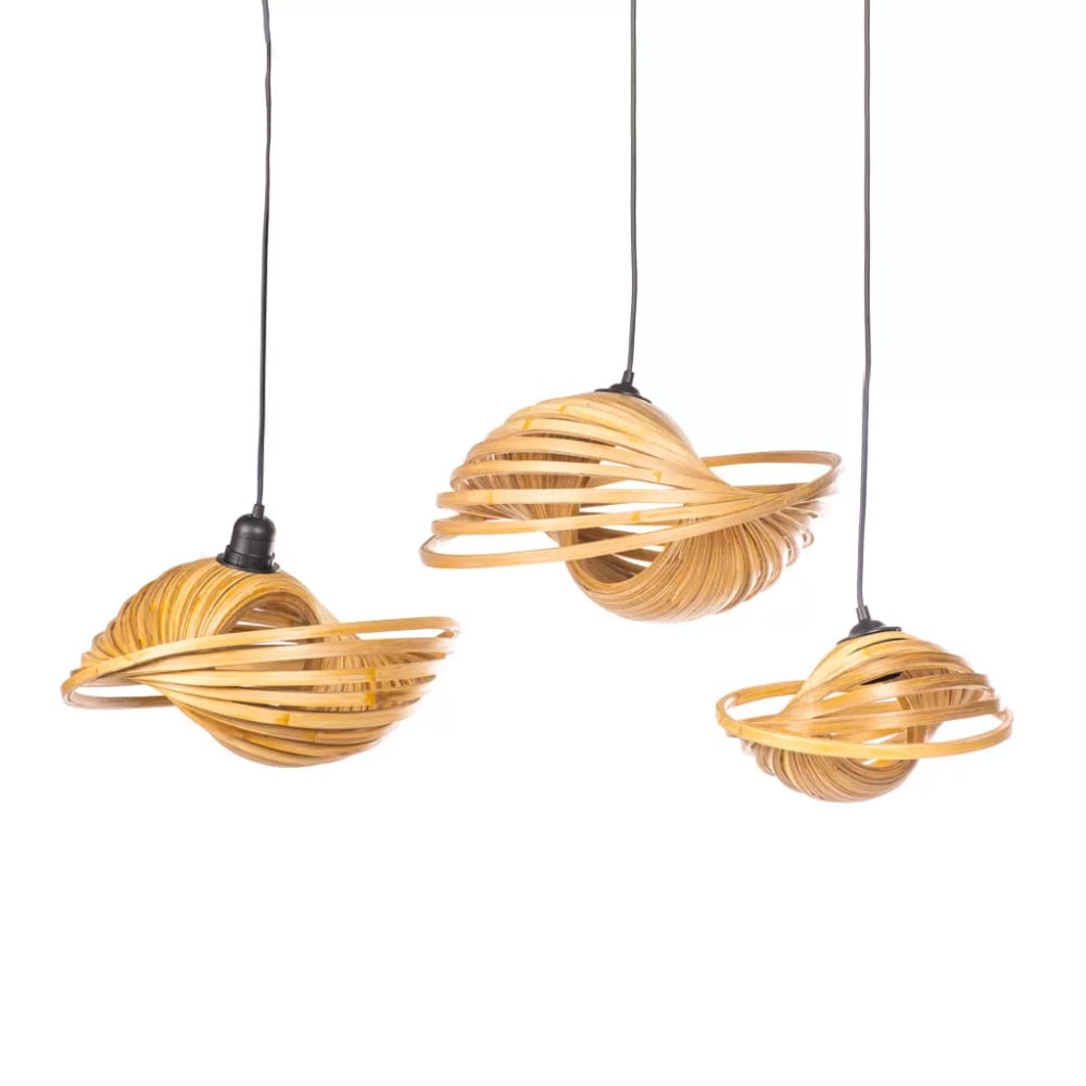Suspension en bambou design D30 — vue 3