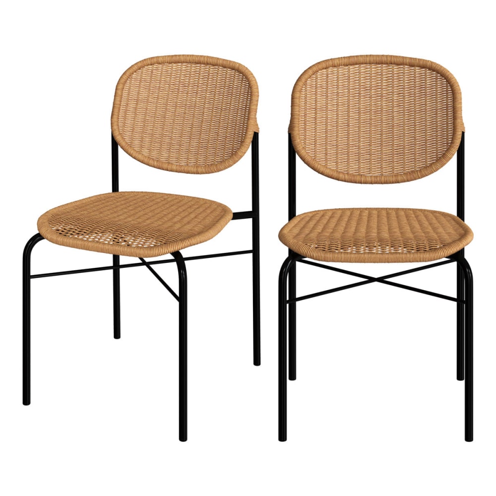 Set de 2 sillas de resina