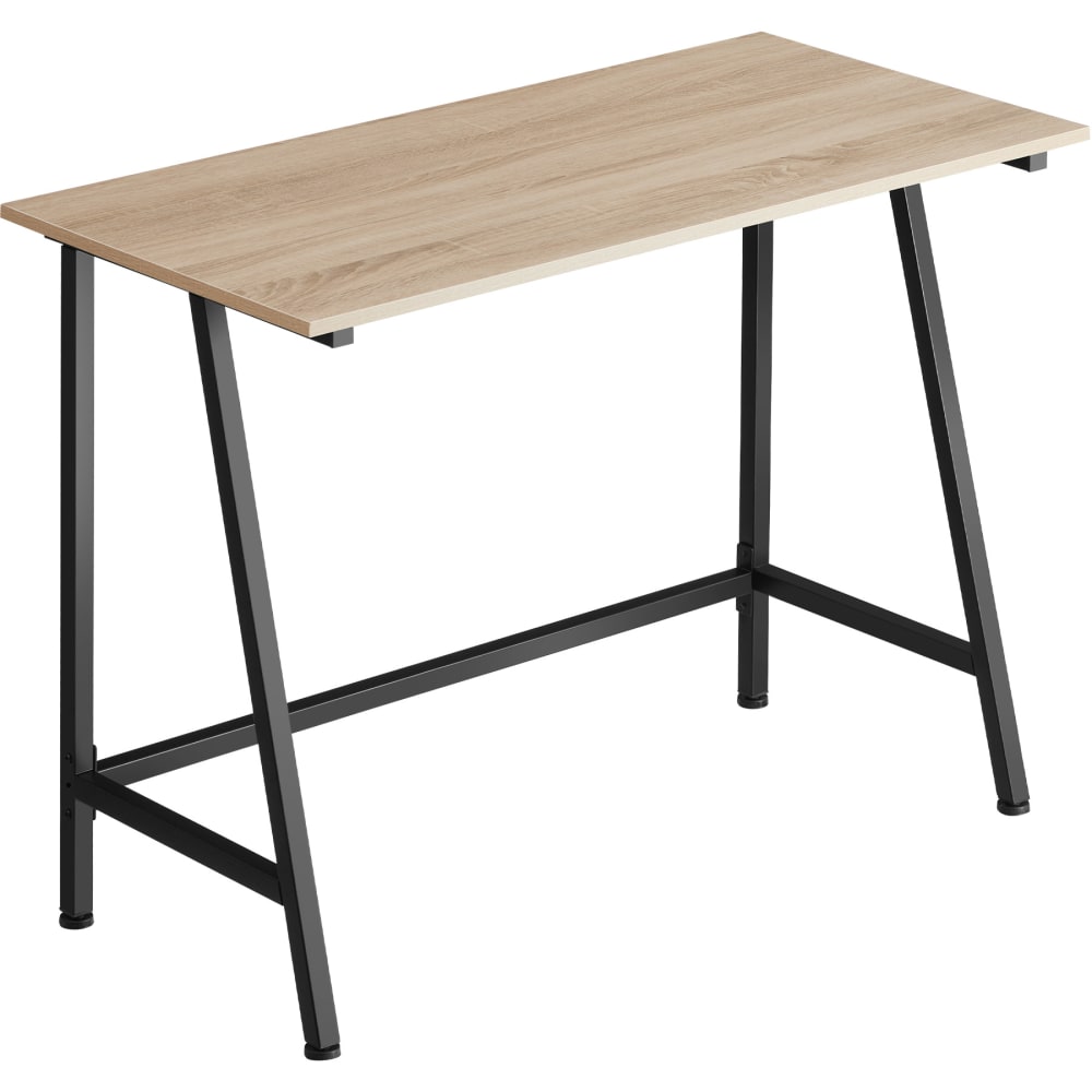 Bureau style industriel trapèz en panneau aggloméré bois clair Bureau style industriel trapèz en panneau aggloméré bois clair