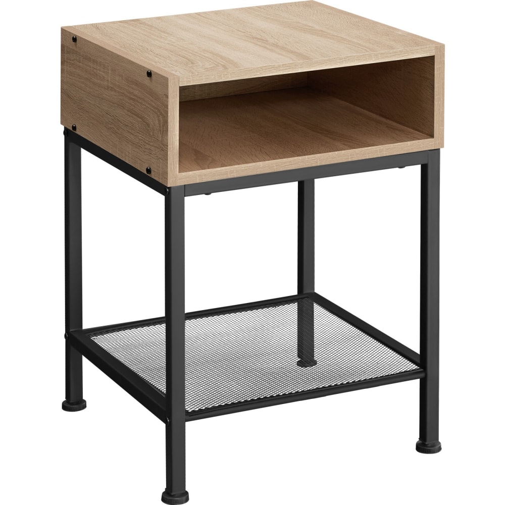 Table d'appoint 40,5 x 40,5 x 52,5 cm en panneau aggloméré bois clair Table d'appoint 40,5 x 40,5 x 52,5 cm en panneau aggloméré bois clair