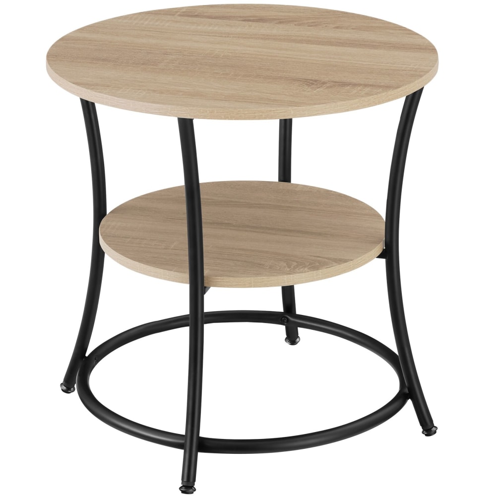 Table d'appoint 55 x 56 cm en panneau aggloméré bois clair Table d'appoint 55 x 56 cm en panneau aggloméré bois clair